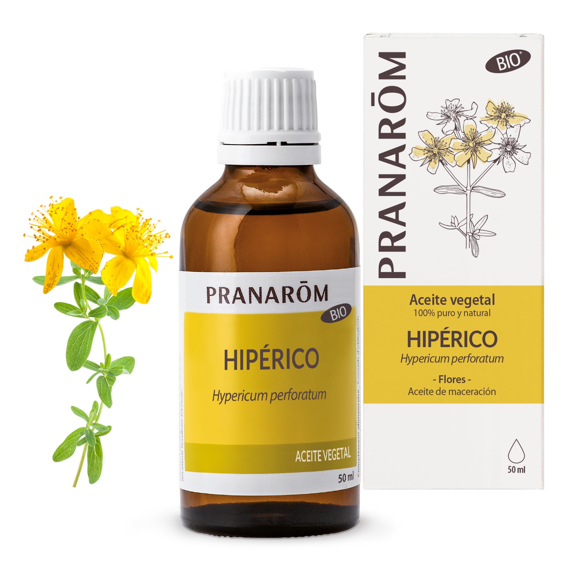 Aceite Vegetal Hipérico 50 ml - Bio