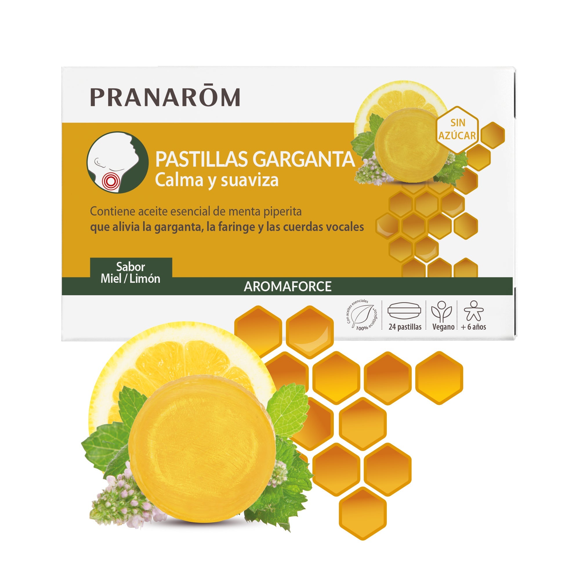 Pastillas Garganta Miel Limón