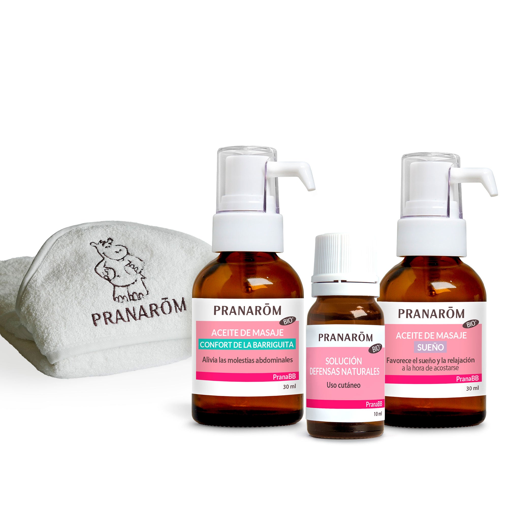 Dúo PranaBB Bebé calmado - capa de baño de regalo